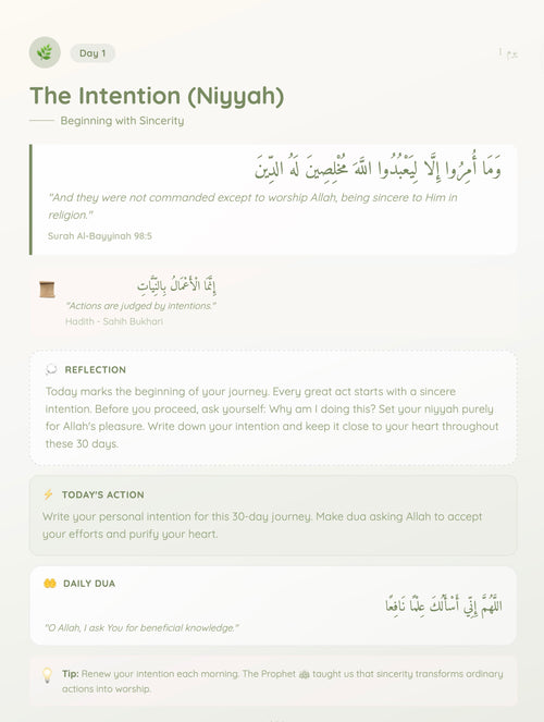 30 Days Closer to Allah - Islamic Guide
